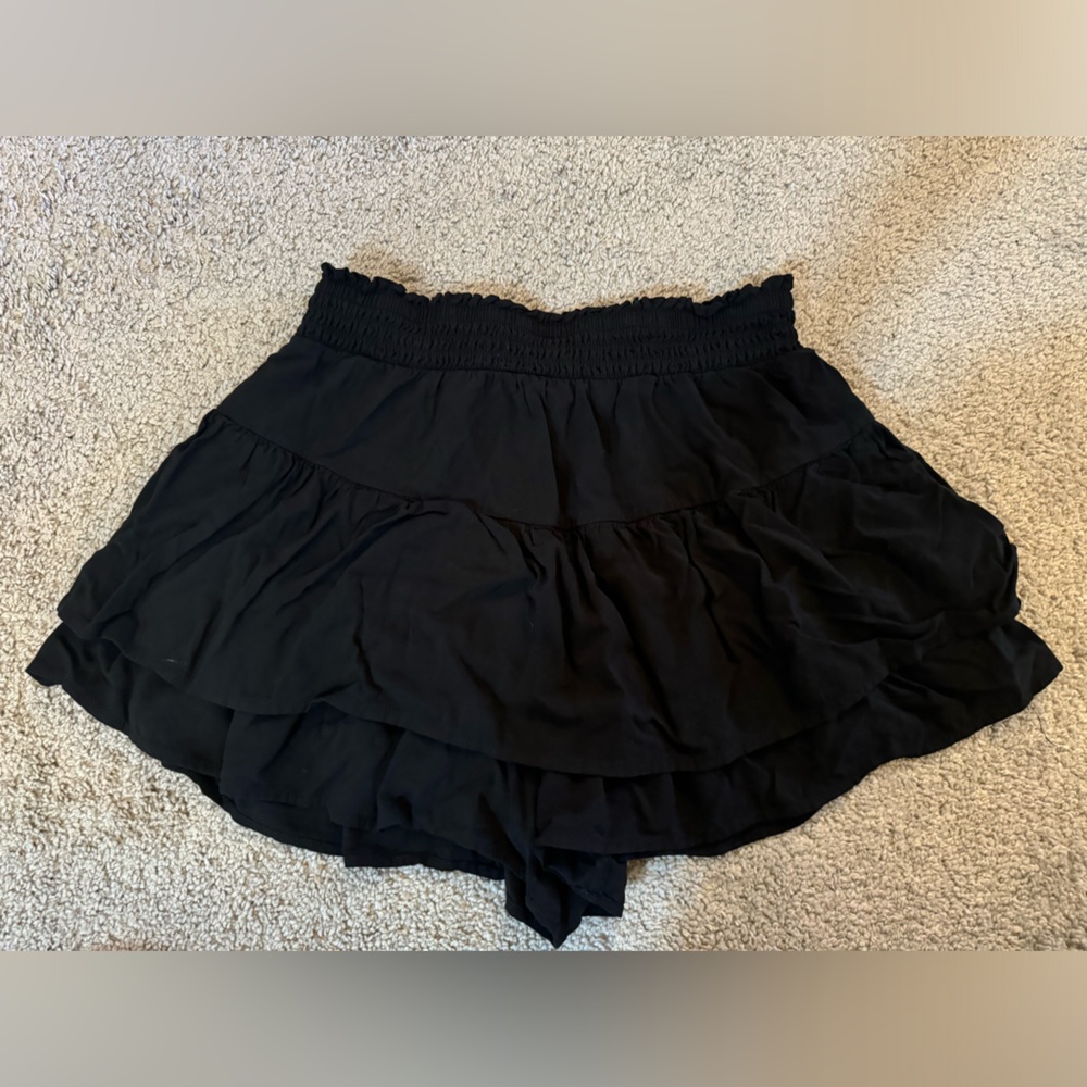 wild fable Black Tiered Mini Skirt